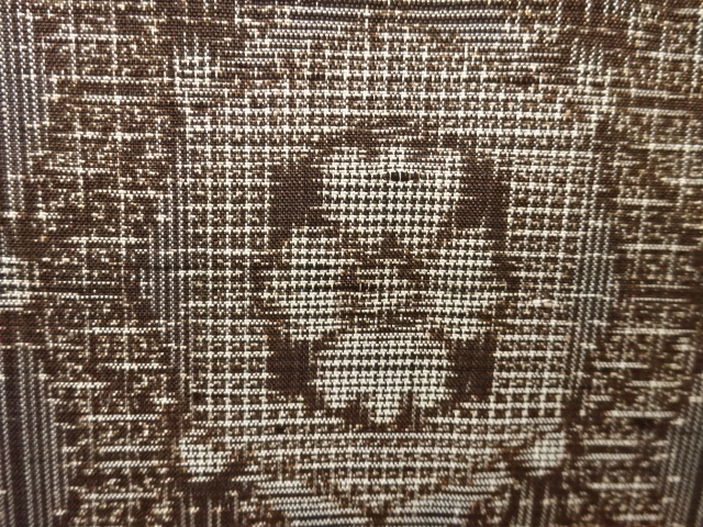 JAPANESE KIMONO / ANTIQUE KIMONO / DORO OSHIMA TSUMUGI / WOVEN ASANOHA